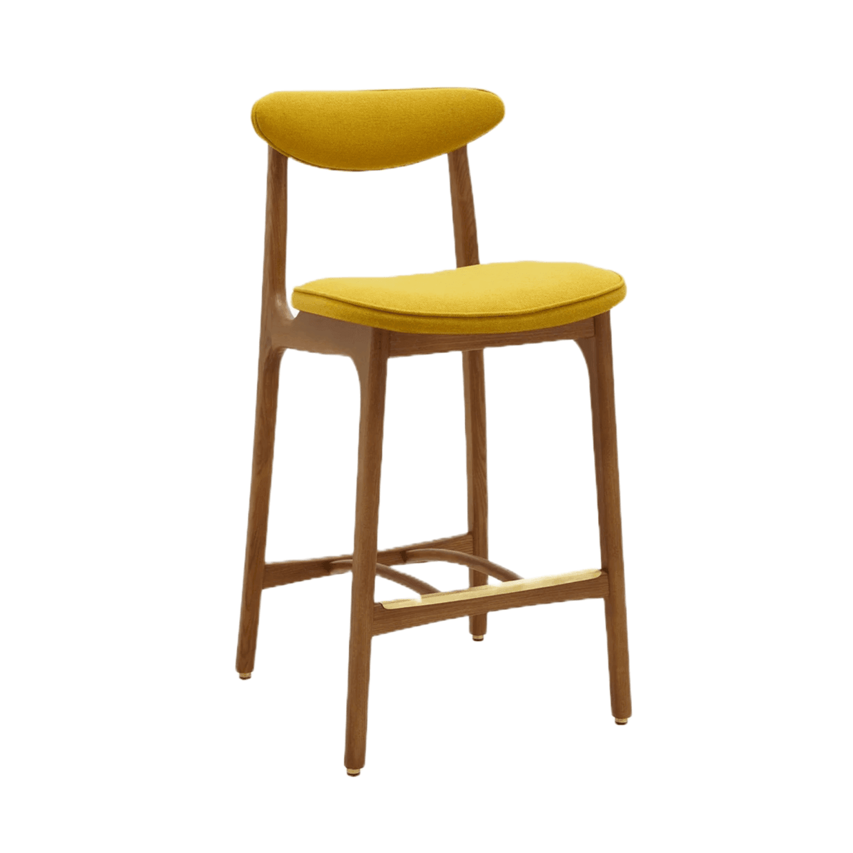 Krzesło barowe 200-190 żółty w tkaninie Wool Mustard 366 concept    Eye on Design
