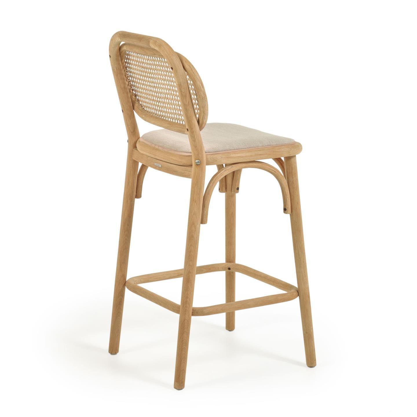 Krzesło barowe DORIANE lite drewno dębowe La Forma    Eye on Design