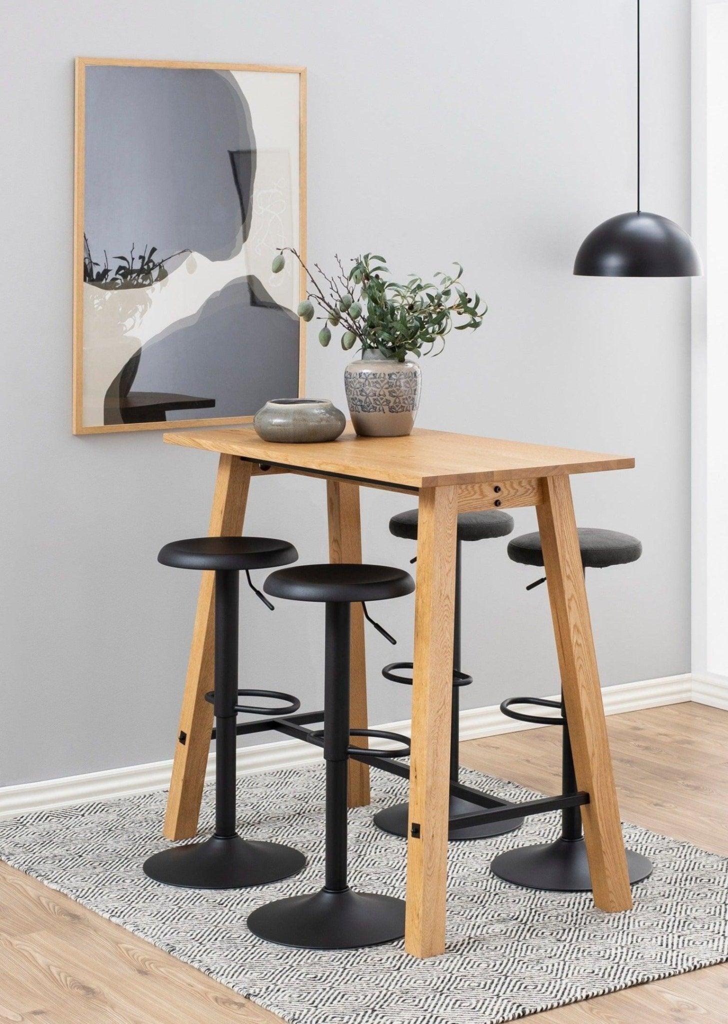Krzesło barowe FRIDA czarny z czarnym wykończeniem Home Essentials    Eye on Design