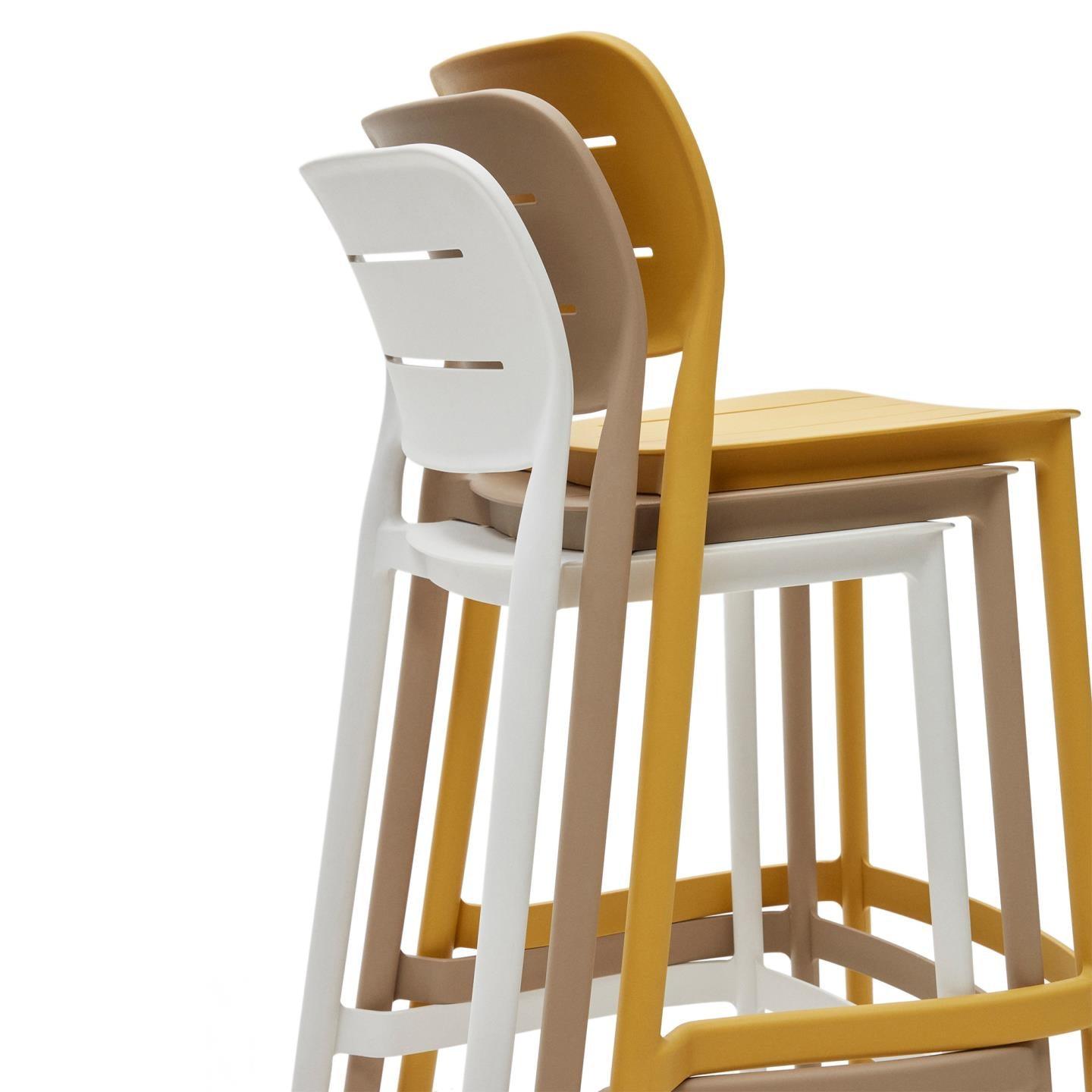 Krzesło barowe ogrodowe MORELLA beżowy La Forma    Eye on Design