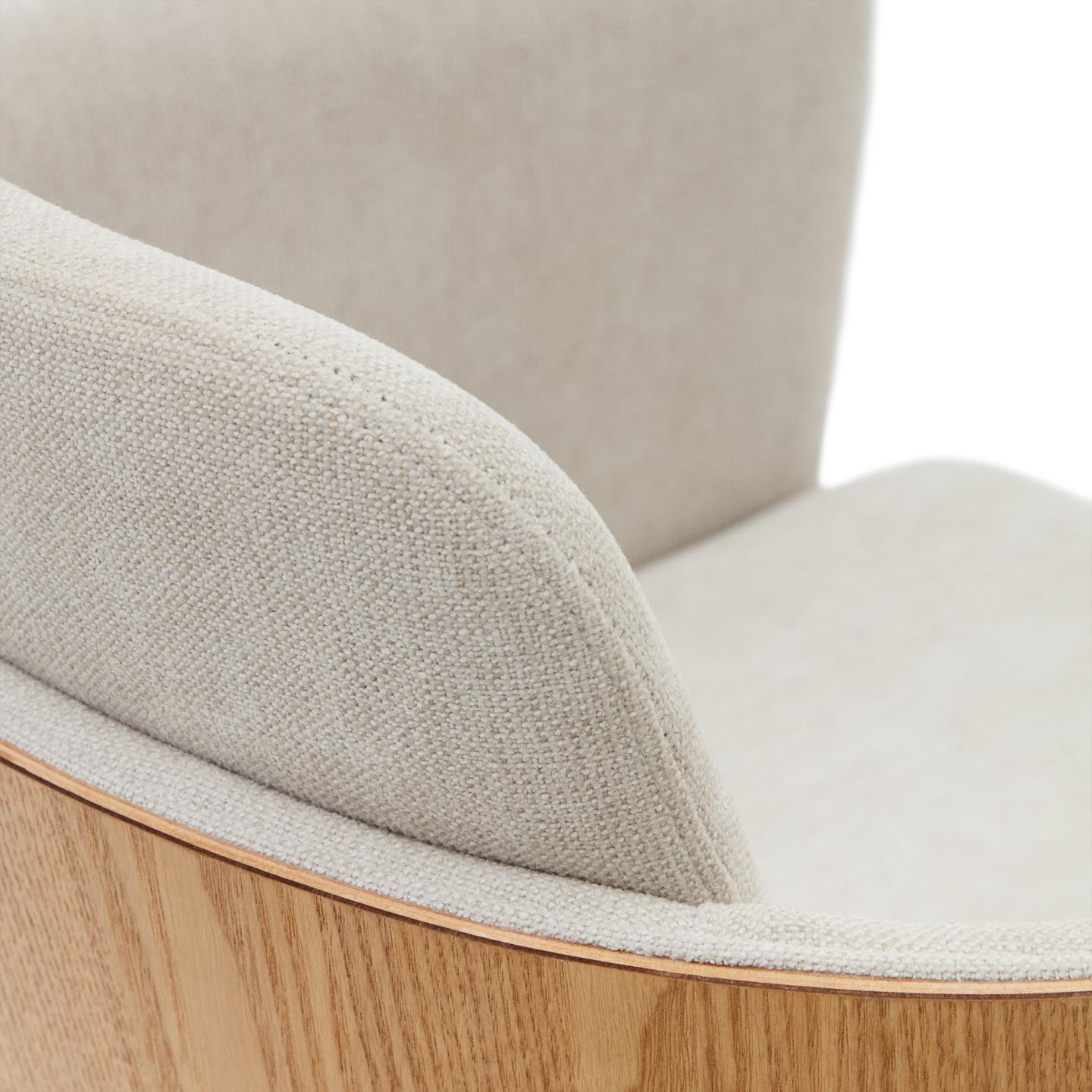 Krzesło biurowe MADAI beżowy szenil La Forma    Eye on Design