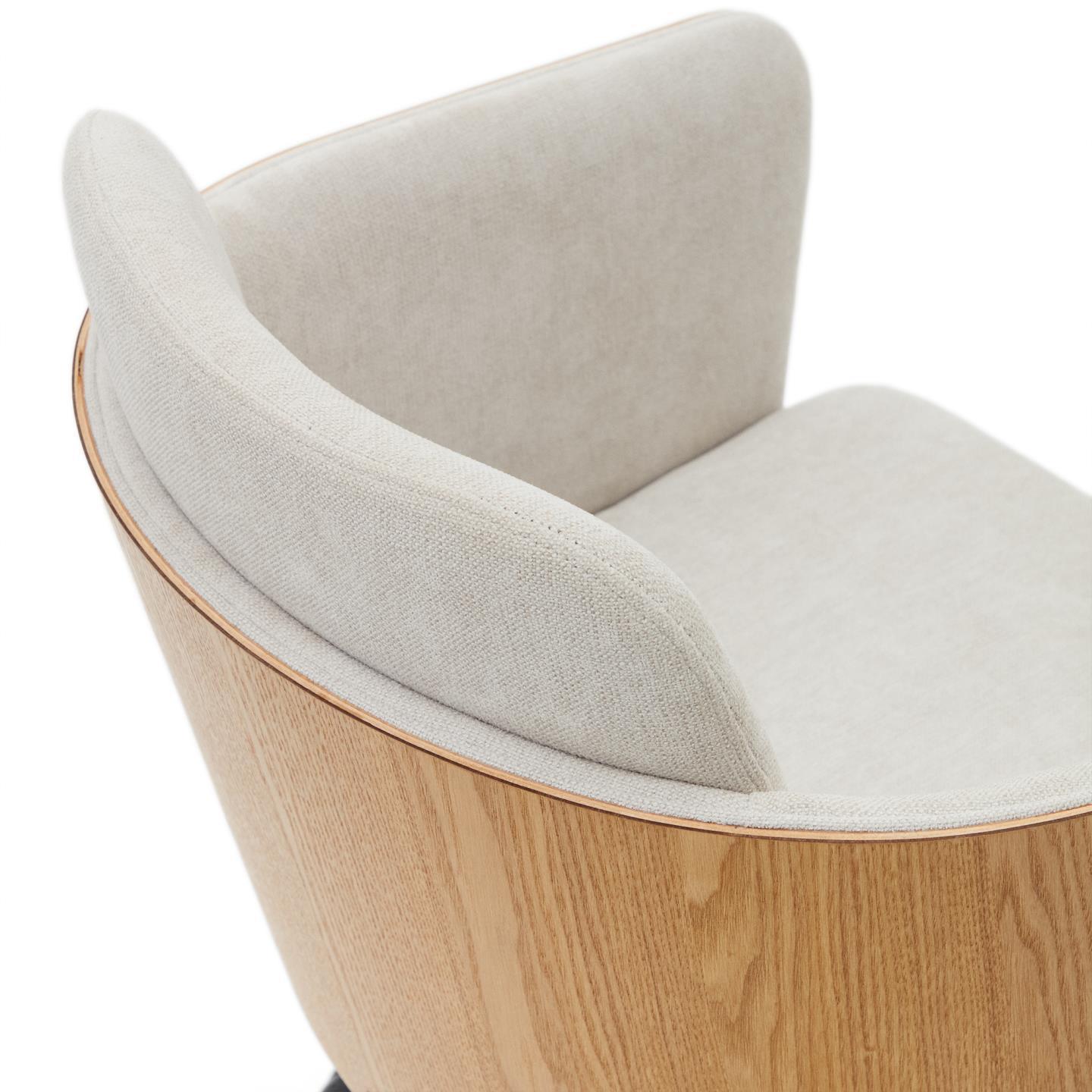 Krzesło biurowe MADAI beżowy szenil La Forma    Eye on Design