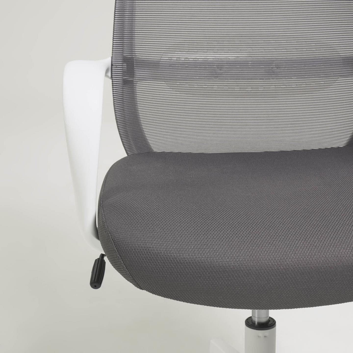 Krzesło biurowe MELVA szary z białą podstawą La Forma    Eye on Design