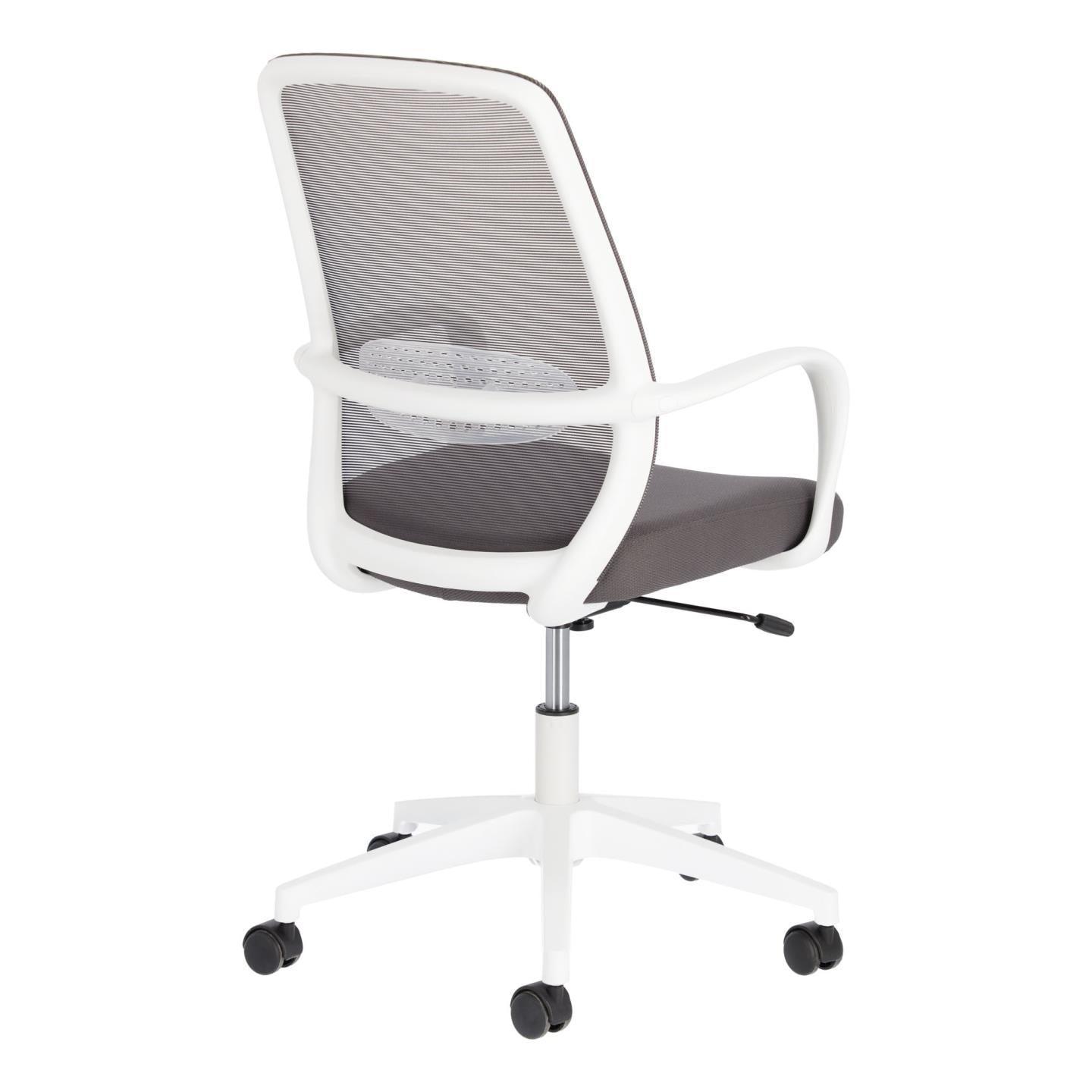 Krzesło biurowe MELVA szary z białą podstawą La Forma    Eye on Design
