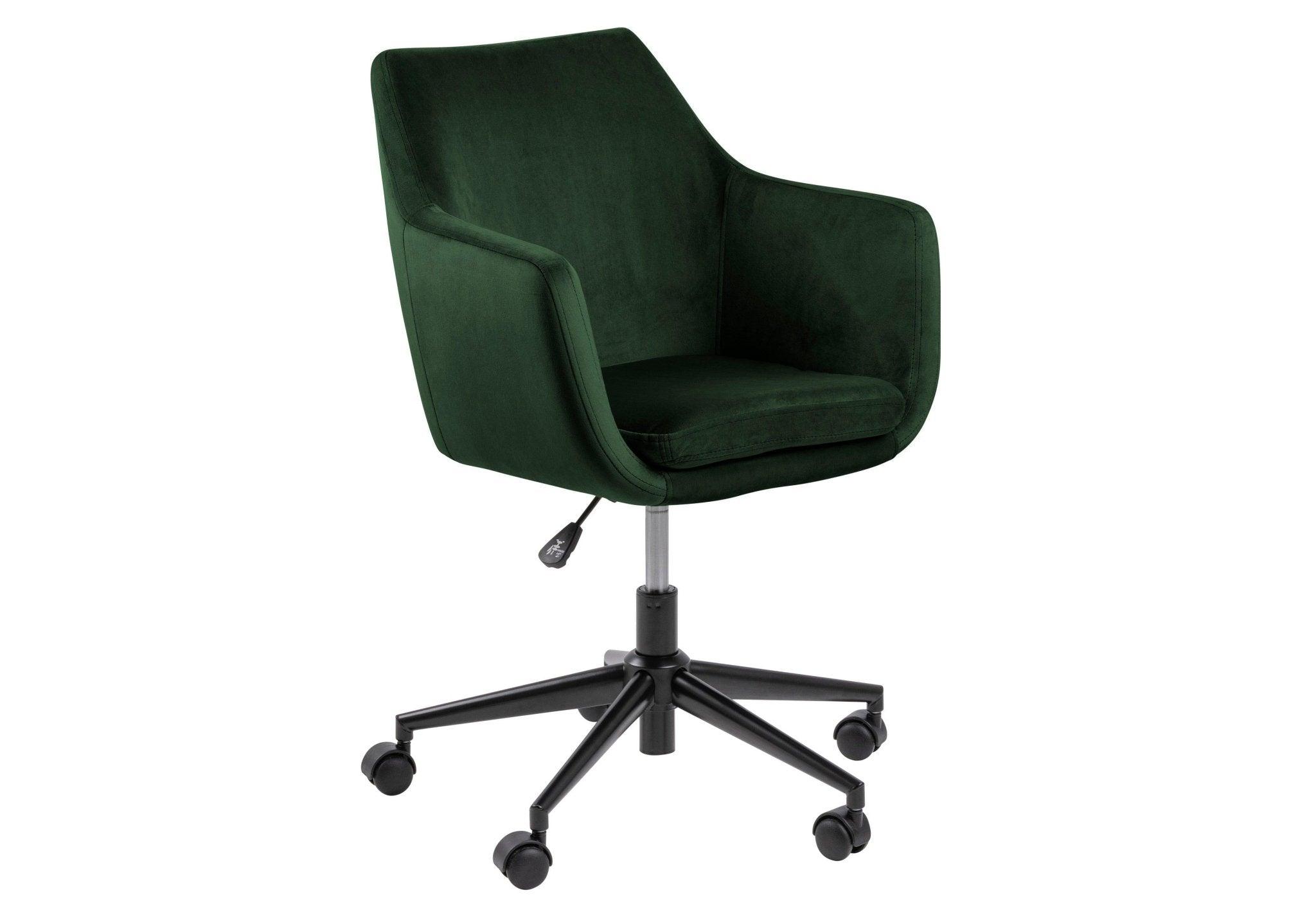 Krzesło biurowe MILAS zielony z czarną podstawą Home Essentials    Eye on Design
