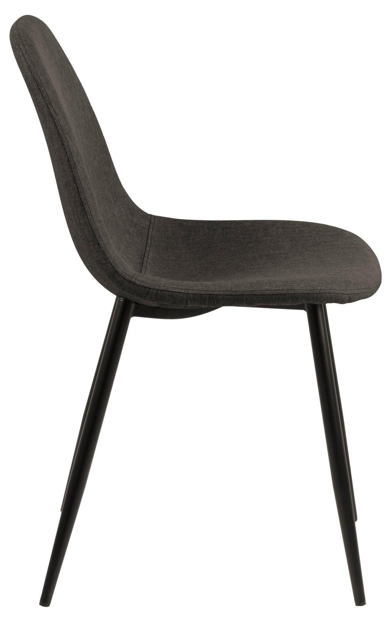 Krzesło CARLO ciemnoszary z czarną podstawą Home Essentials    Eye on Design