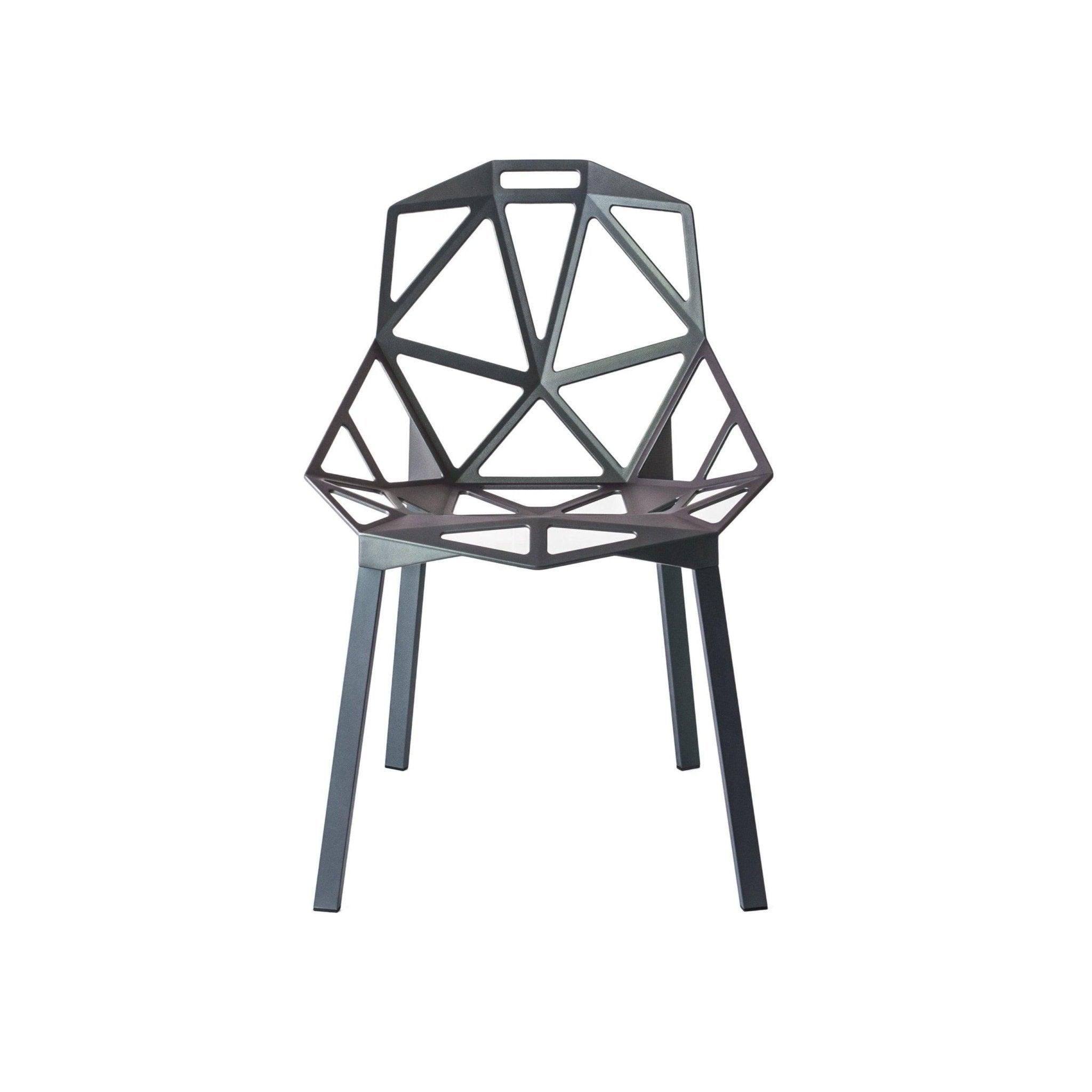 Krzesło CHAIR_ONE szarozielony z aluminium Magis    Eye on Design