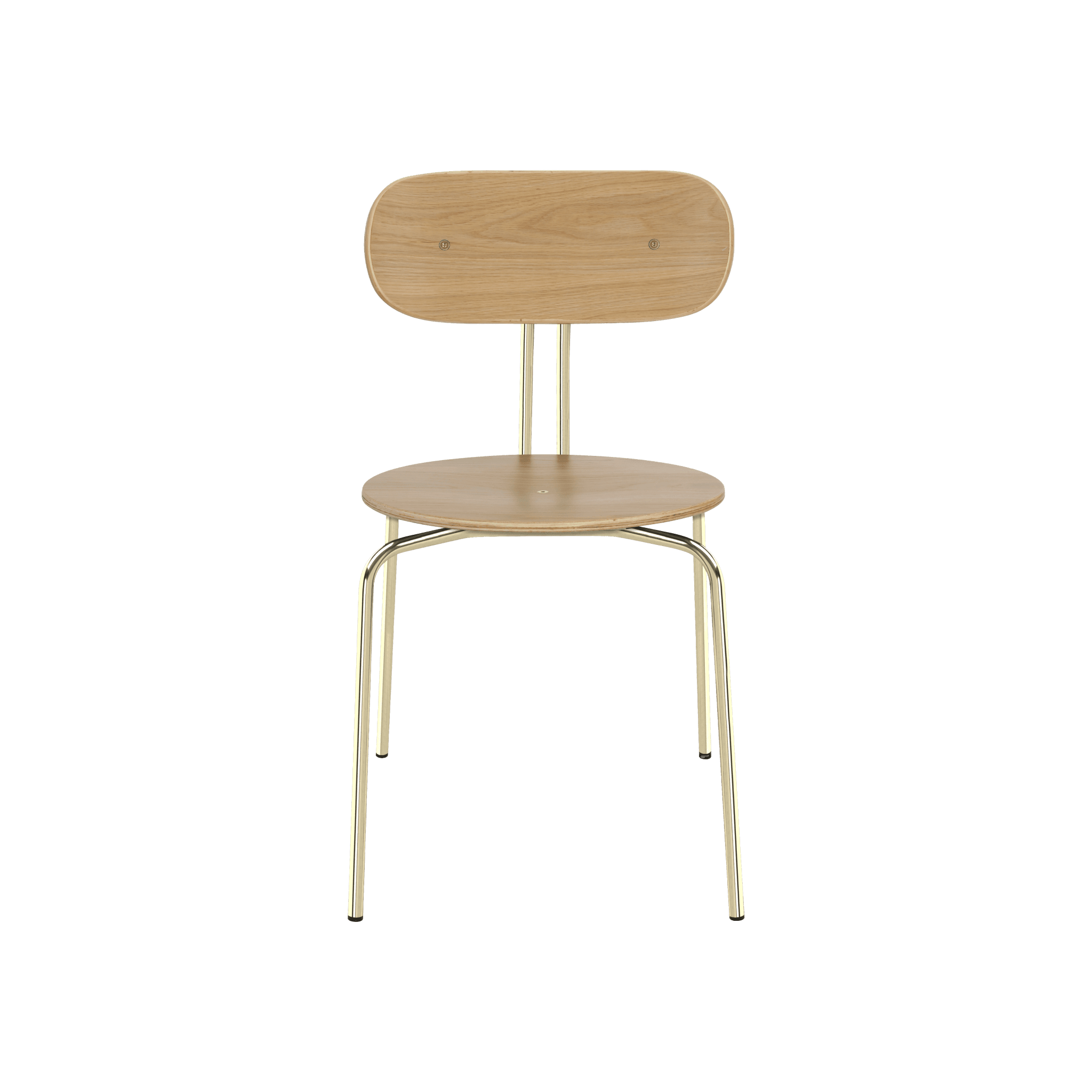 Krzesło CURIOUS dębowe ze złotą podstawą UMAGE    Eye on Design