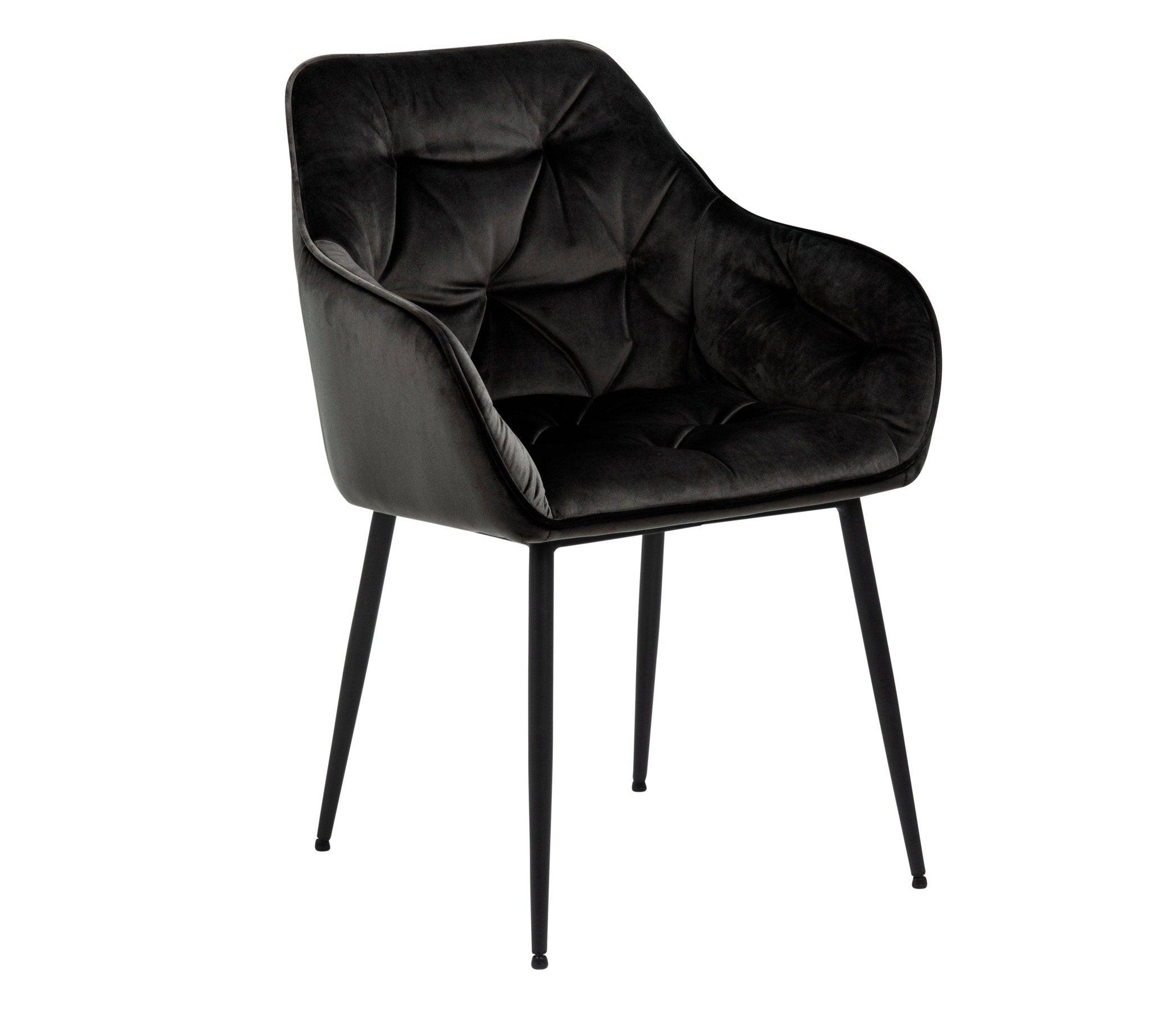 Krzesło LOUI ciemnoszary z czarną podstawą Home Essentials    Eye on Design