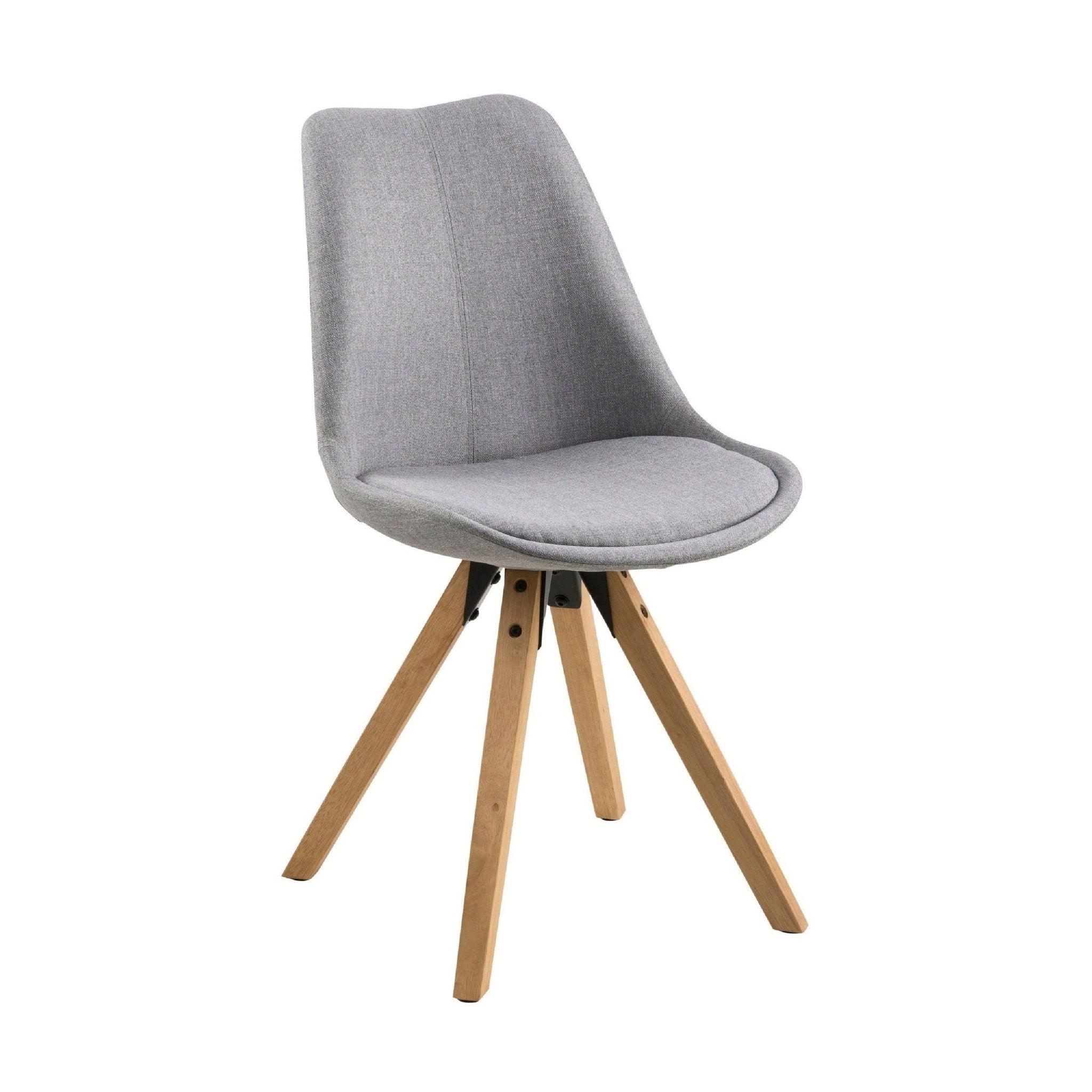 Krzesło MARTEN jasnoszary z drewnianą podstawą Home Essentials    Eye on Design