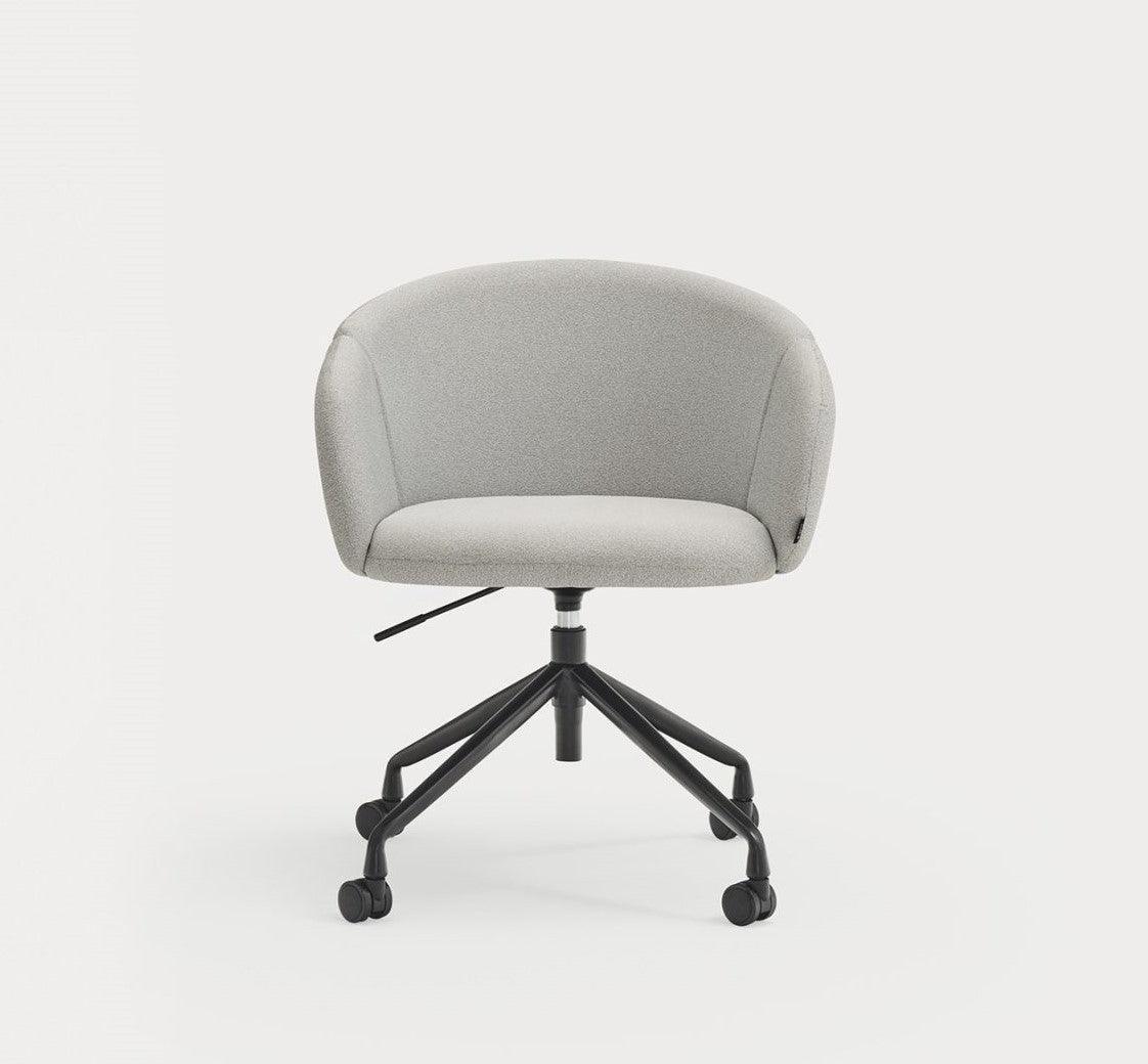 Krzesło na kółkach z podłokietnikami ADD szary Teulat    Eye on Design
