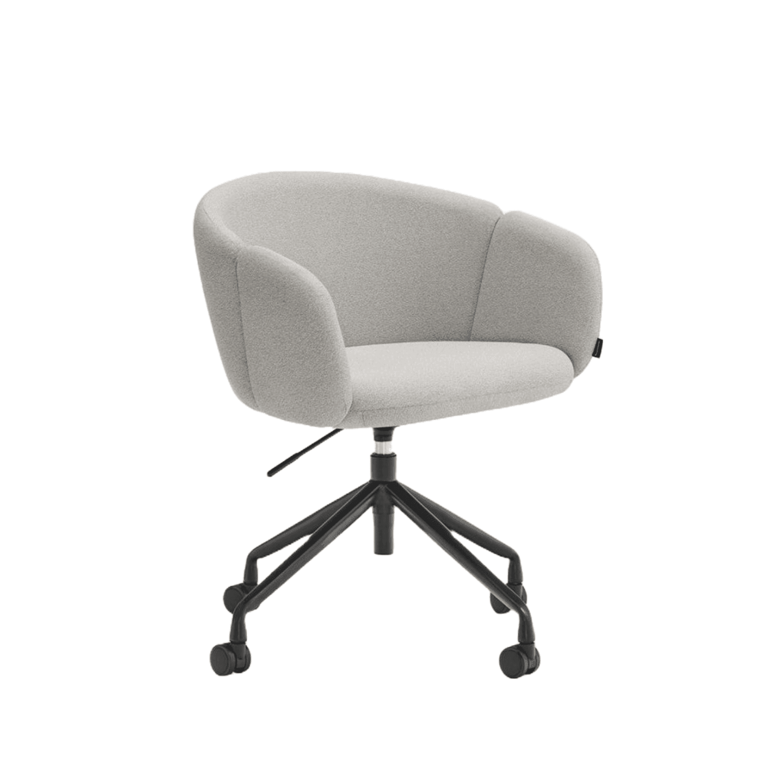 Krzesło na kółkach z podłokietnikami ADD szary Teulat    Eye on Design