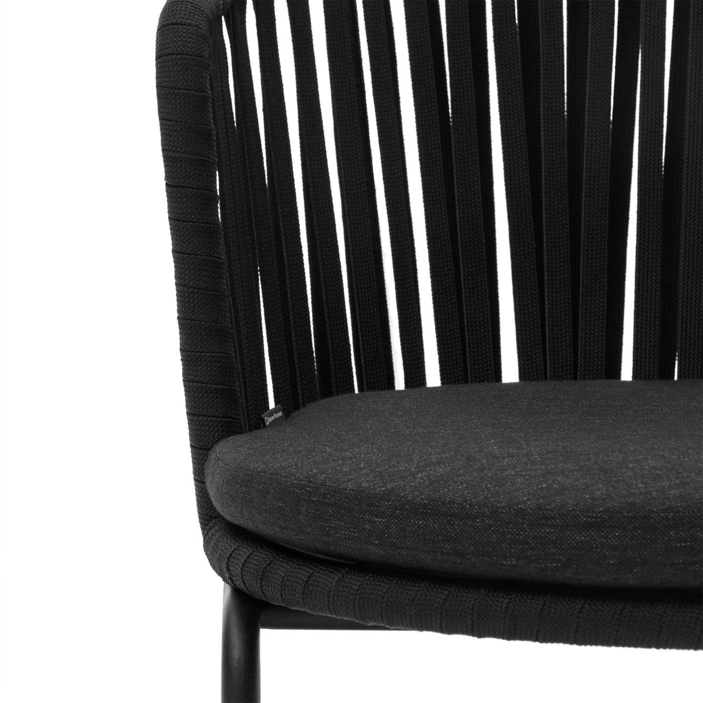 Krzesło ogrodowe SACONCA czarny La Forma    Eye on Design
