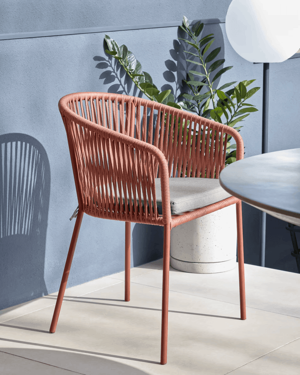 Krzesło ogrodowe YANET ceglany La Forma    Eye on Design