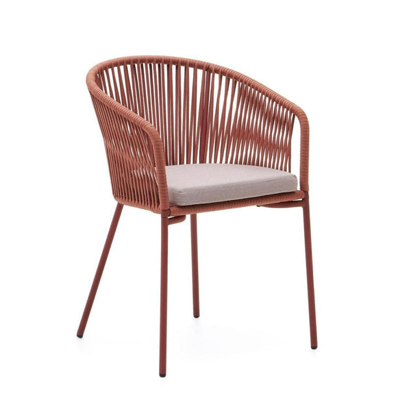 Krzesło ogrodowe YANET ceglany La Forma    Eye on Design