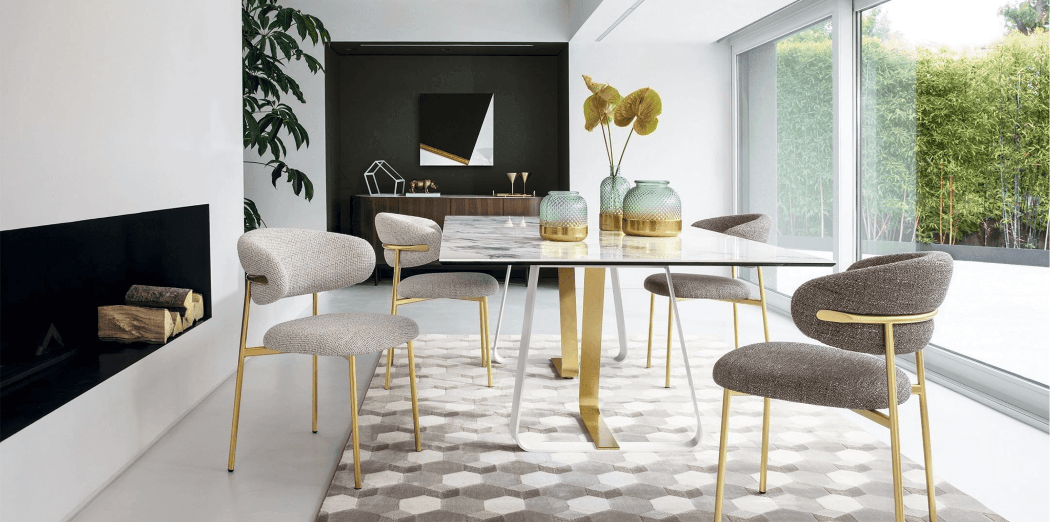 Krzesło OLEANDRO boucle antracytowy z metalową podstawą Calligaris    Eye on Design