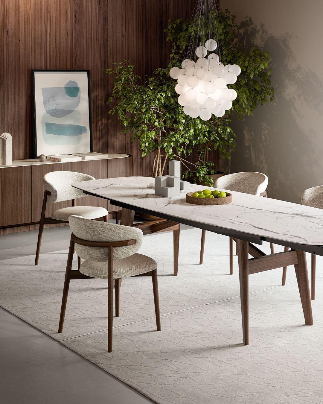 Krzesło OLEANDRO boucle taupe z drewnianą podstawą Calligaris    Eye on Design