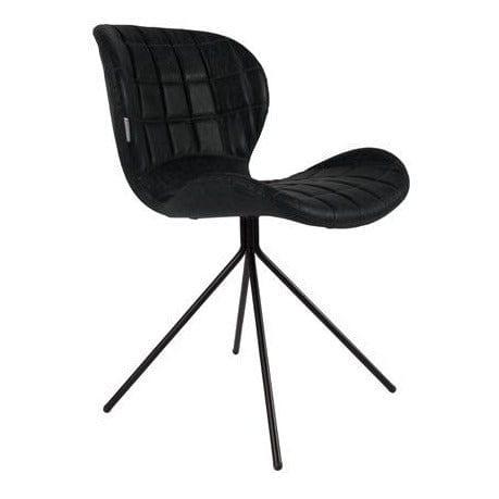 Krzesło OMG czarna ekoskóra Zuiver    Eye on Design