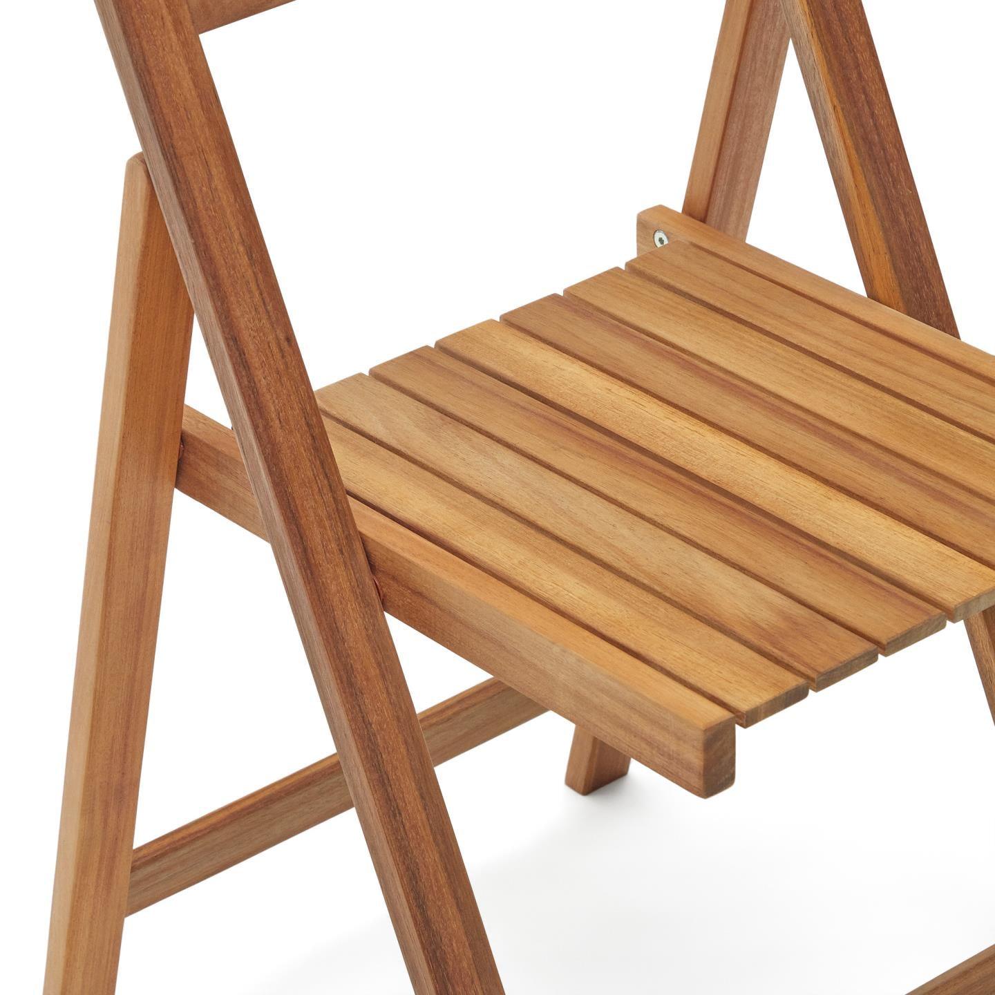 Krzesło składane ogrodowe SADIRAR lite drewno akacjowe La Forma    Eye on Design