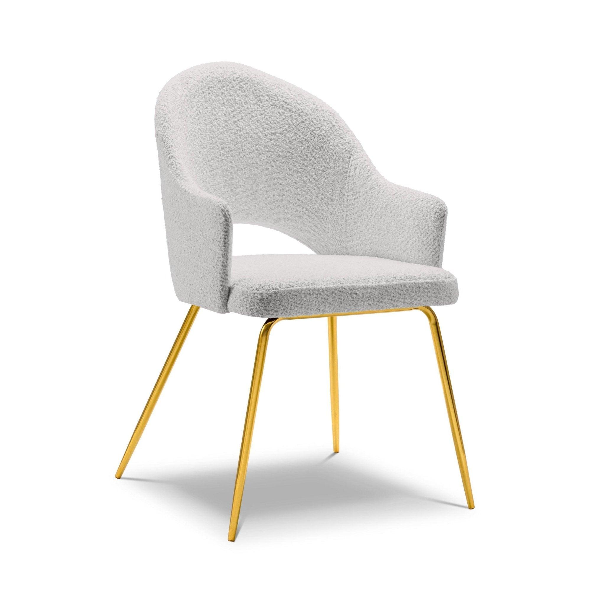 Krzesło w tkaninie boucle LYS jasnoszary CXL by Christian Lacroix    Eye on Design