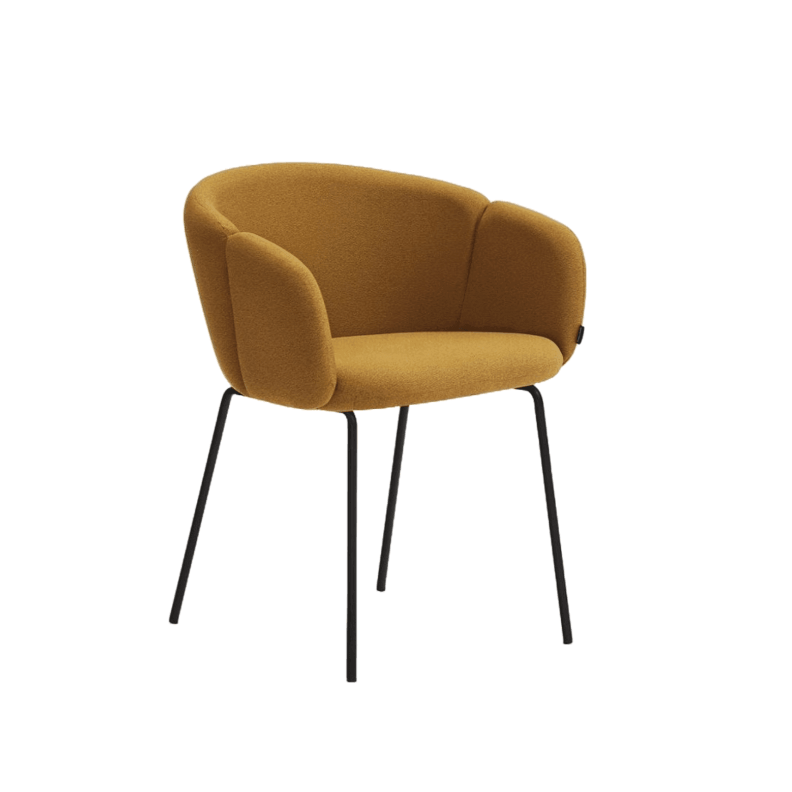 Krzesło z podłokietnikami ADD musztardowy Teulat    Eye on Design
