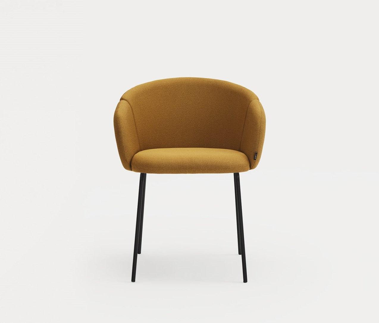 Krzesło z podłokietnikami ADD musztardowy Teulat    Eye on Design