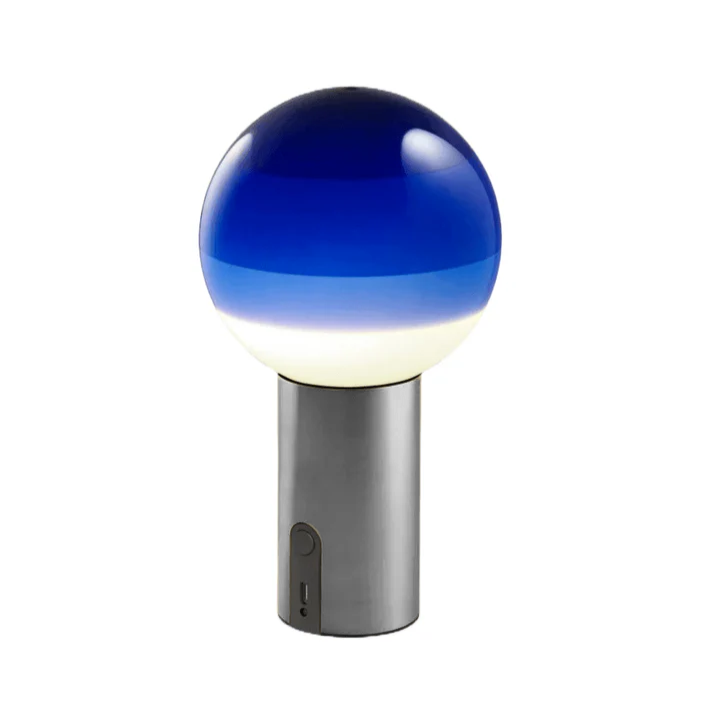 Blaue Dip -Batterie -Lampe mit Graphitbasis