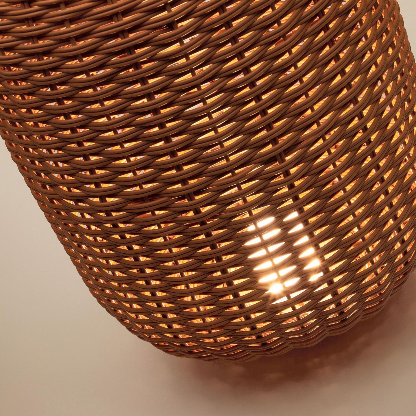 Lampa akumulatorowa SARANELLA brązowy rattan La Forma    Eye on Design