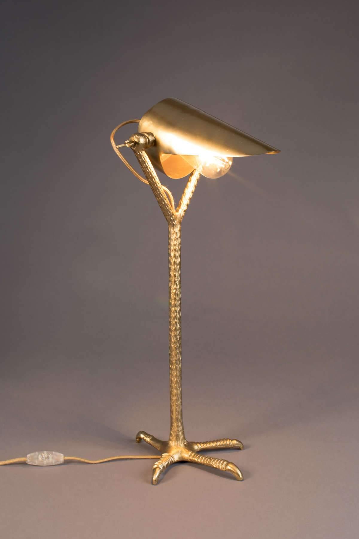 Lampa biurkowa FALCON złoty Dutchbone    Eye on Design