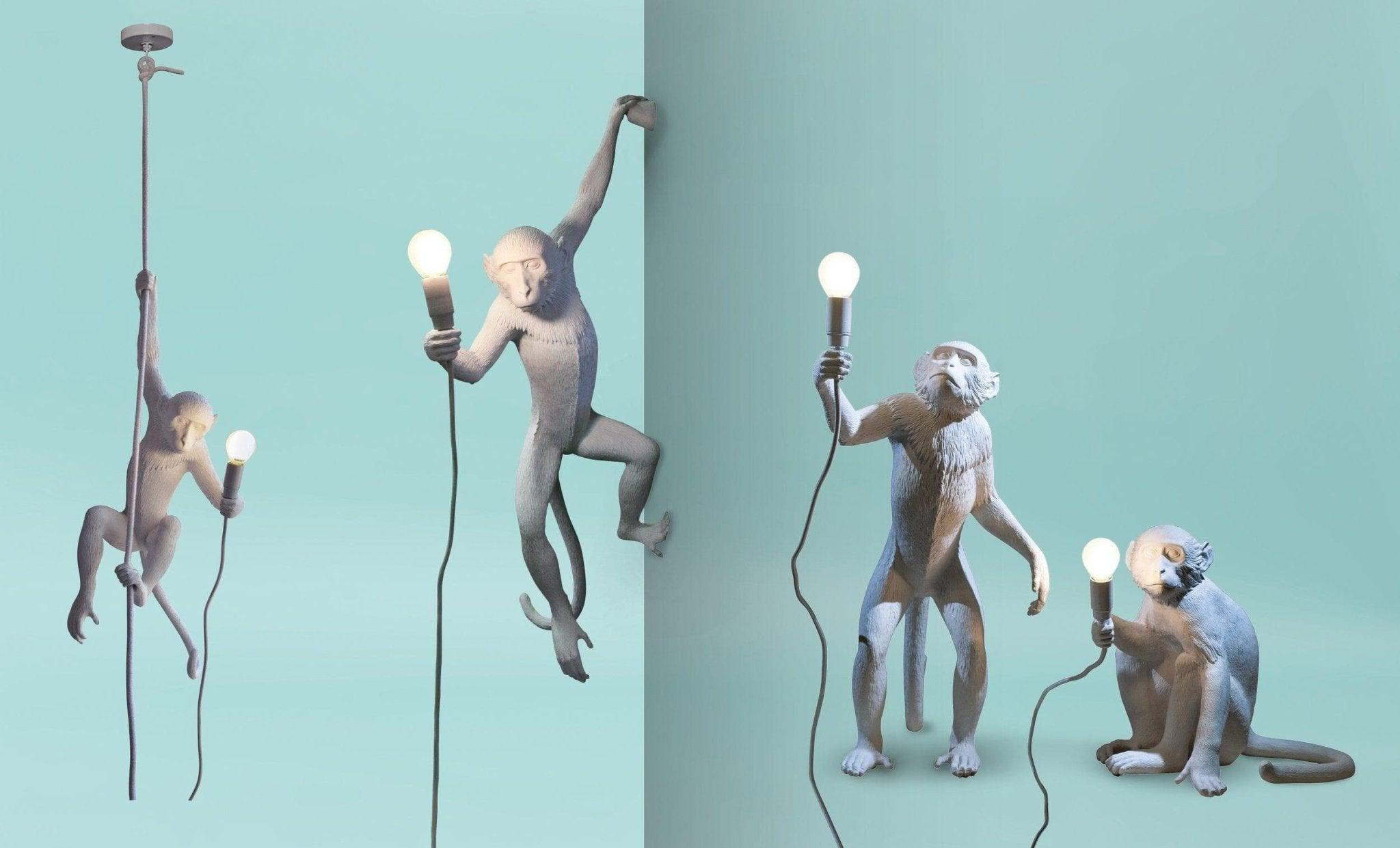 Lampa MONKEY SITTING biały Seletti    Eye on Design