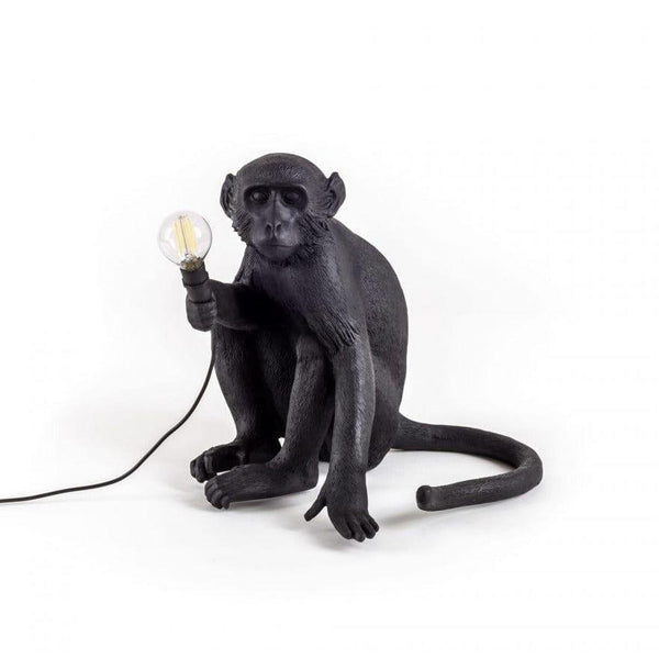 Lampa MONKEY SITTING czarny Seletti    Eye on Design