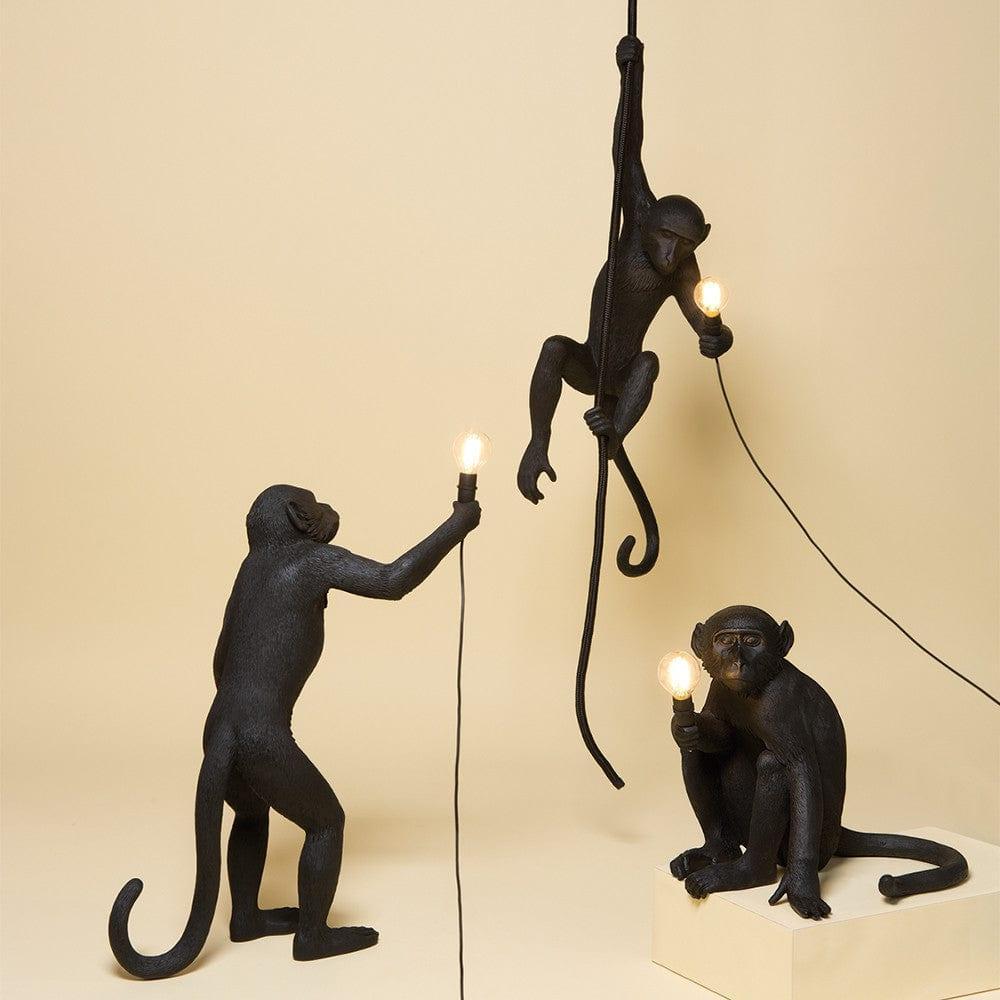 Lampa MONKEY STANDING czarny Seletti    Eye on Design