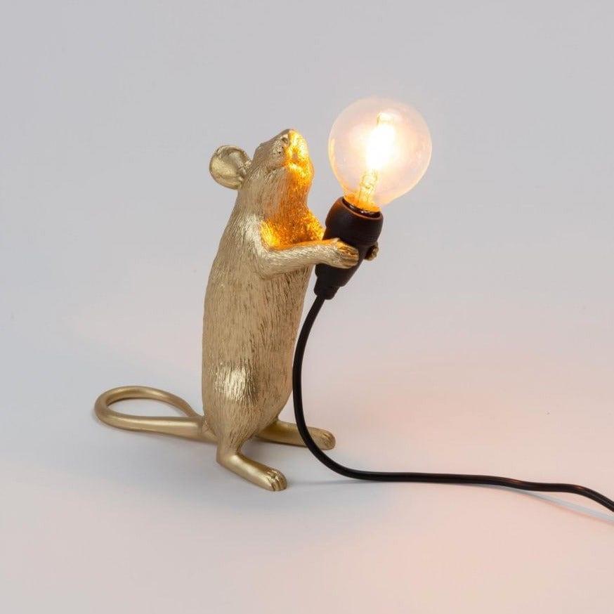 Lampa MOUSE STEP złoty Seletti    Eye on Design