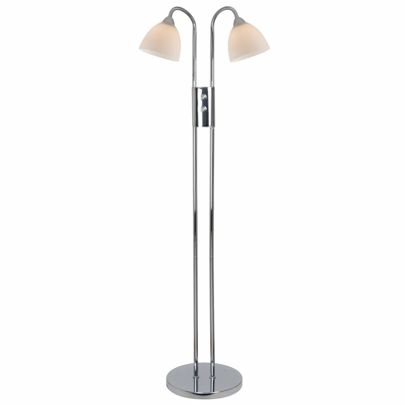 Lampa podłogowa podwójna RAY srebrny Nordlux 164 cm   Eye on Design