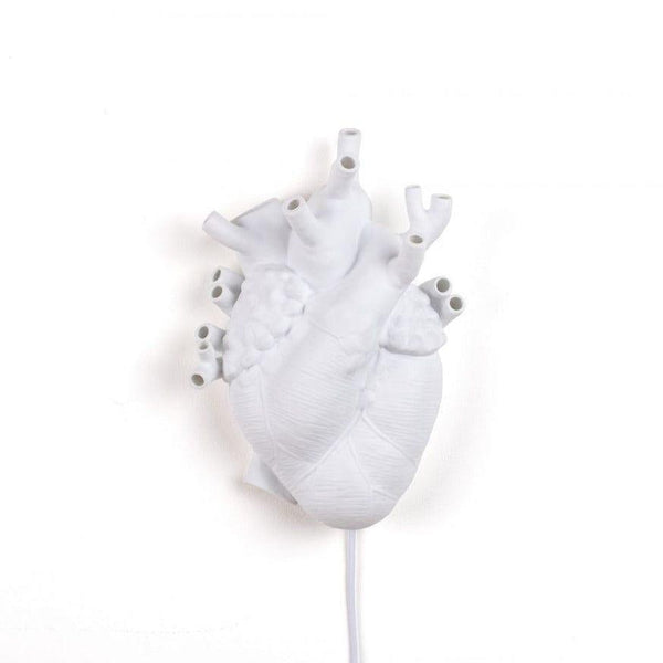 Lampa ścienna HEART biała porcelana Seletti    Eye on Design