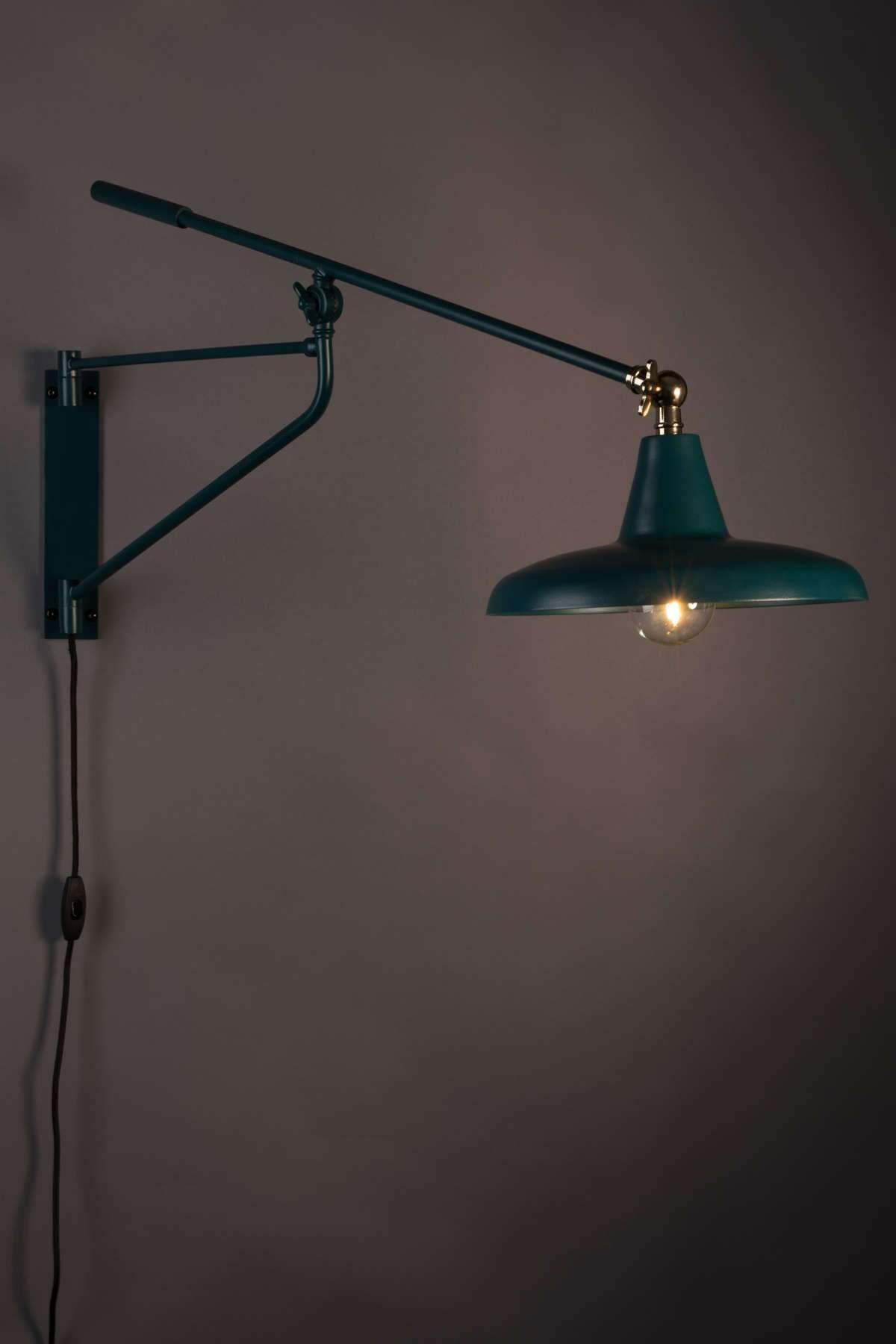 Lampa ścienna HECTOR morski niebieski Dutchbone    Eye on Design