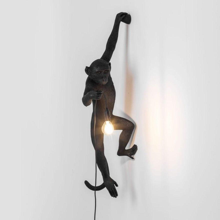 Lampa ścienna MONKEY HANGING - LEFT czarny Seletti    Eye on Design