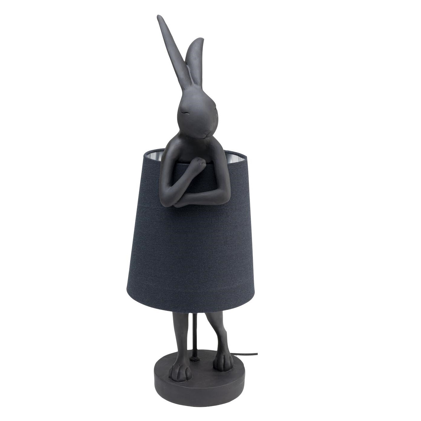Lampa stołowa czarna w kształcie królika Kare Design    Eye on Design