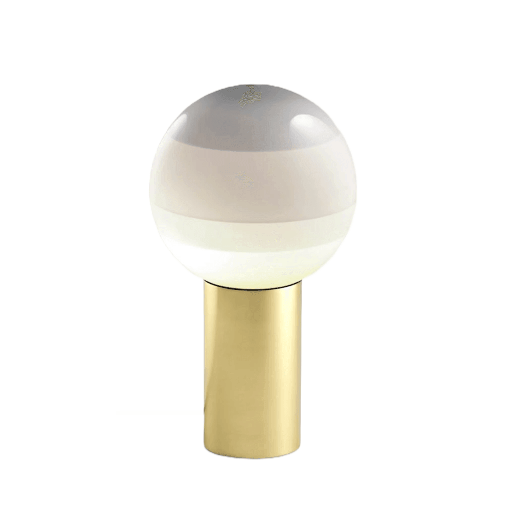 Lampa stołowa DIPPING biały Marset 12.5 cm mosiężny  Eye on Design