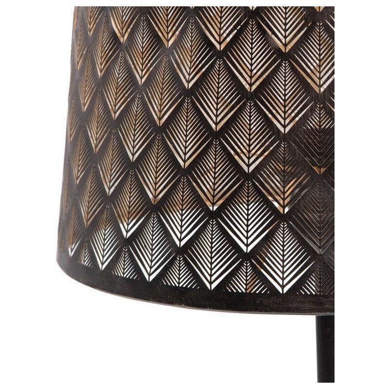 Lampa podłogowa KARS czarny z antycznym mosiądzem Woood Exclusive    Eye on Design