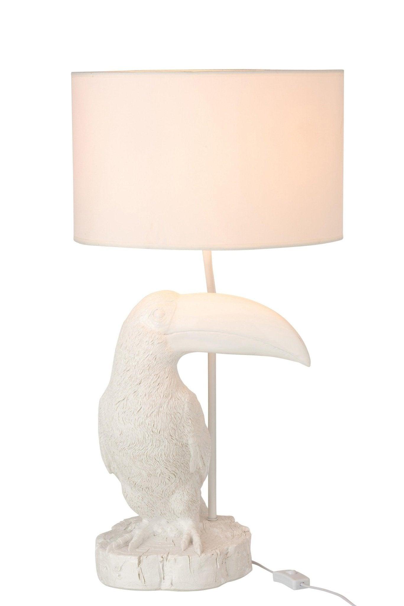 Lampa stołowa TOUCAN biały J-LINE    Eye on Design