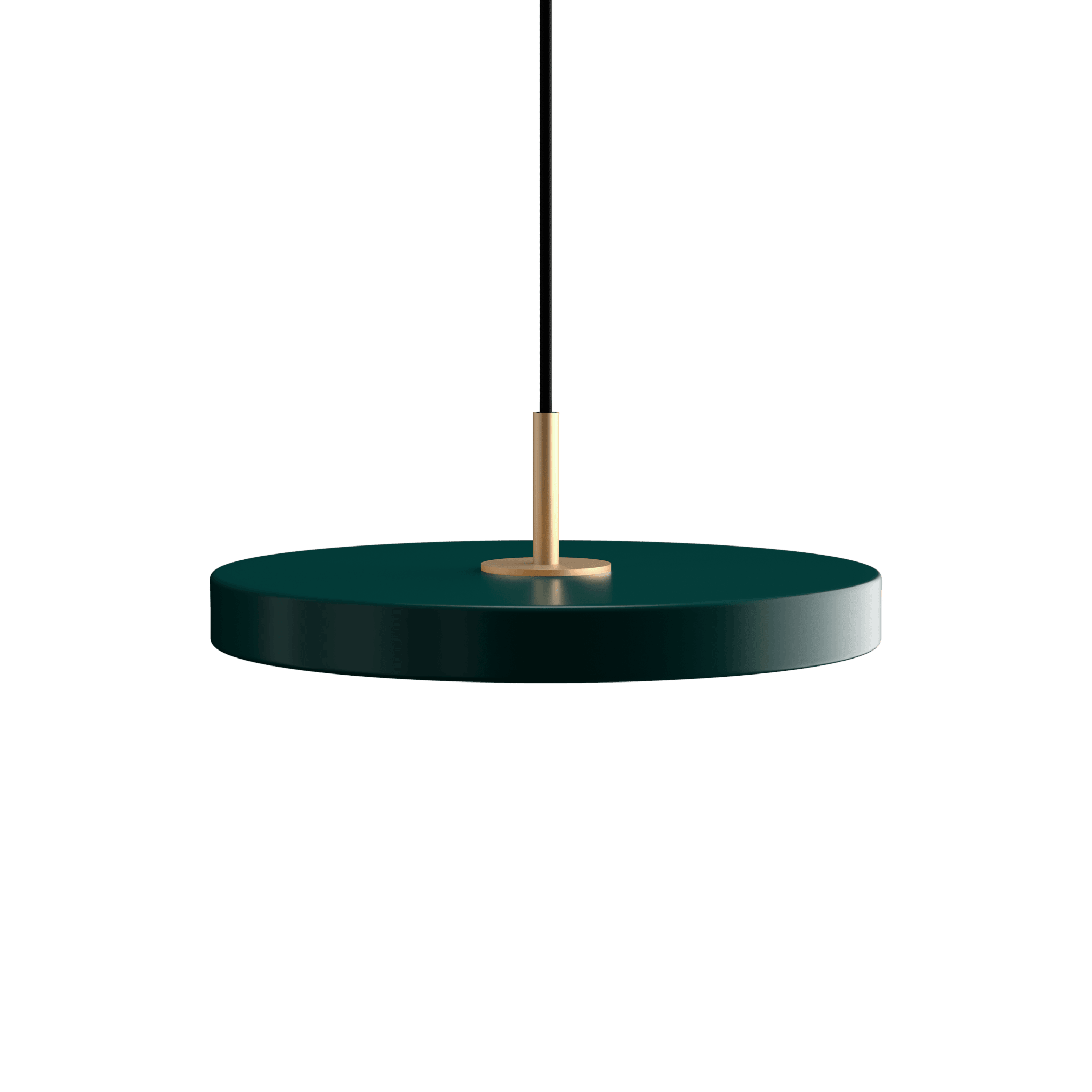 Lampa wisząca ASTERIA butelkowa zieleń UMAGE Ø31 x 3.3 cm Złoty  Eye on Design