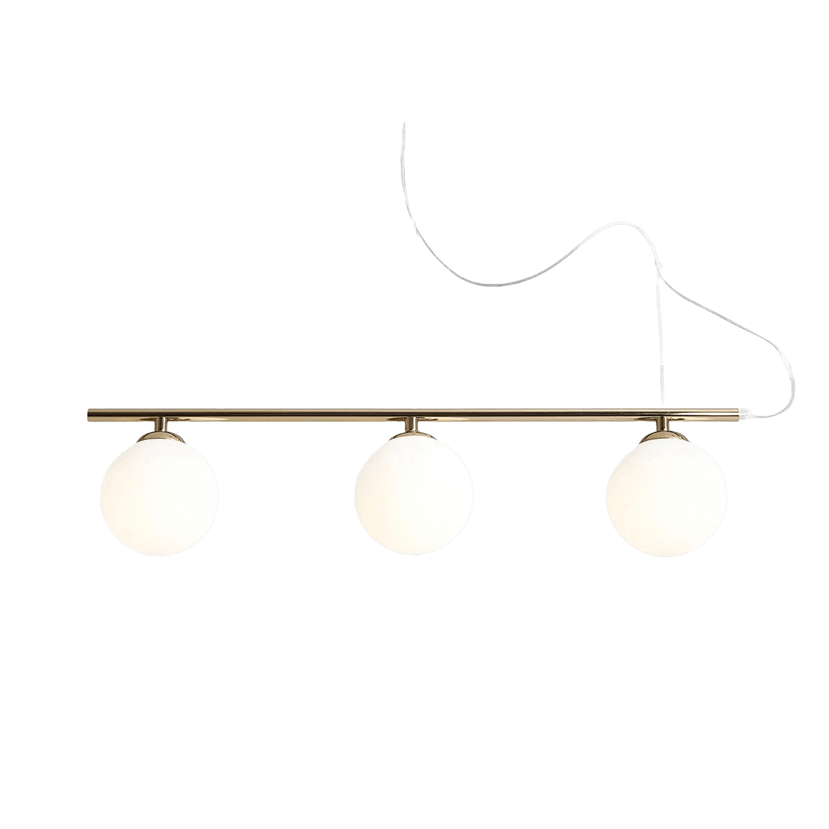 Lampa wisząca BERYL GLASS TRIO złoty Artera    Eye on Design