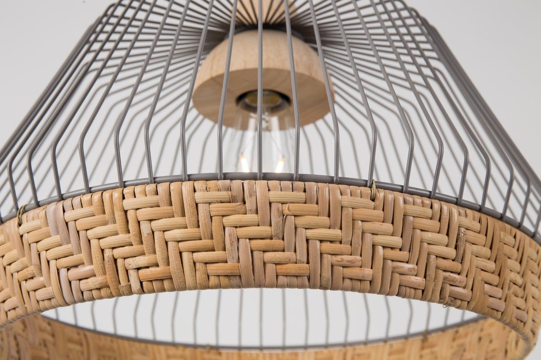 Lampa wisząca BIRDY WIDE rattanowa Zuiver    Eye on Design