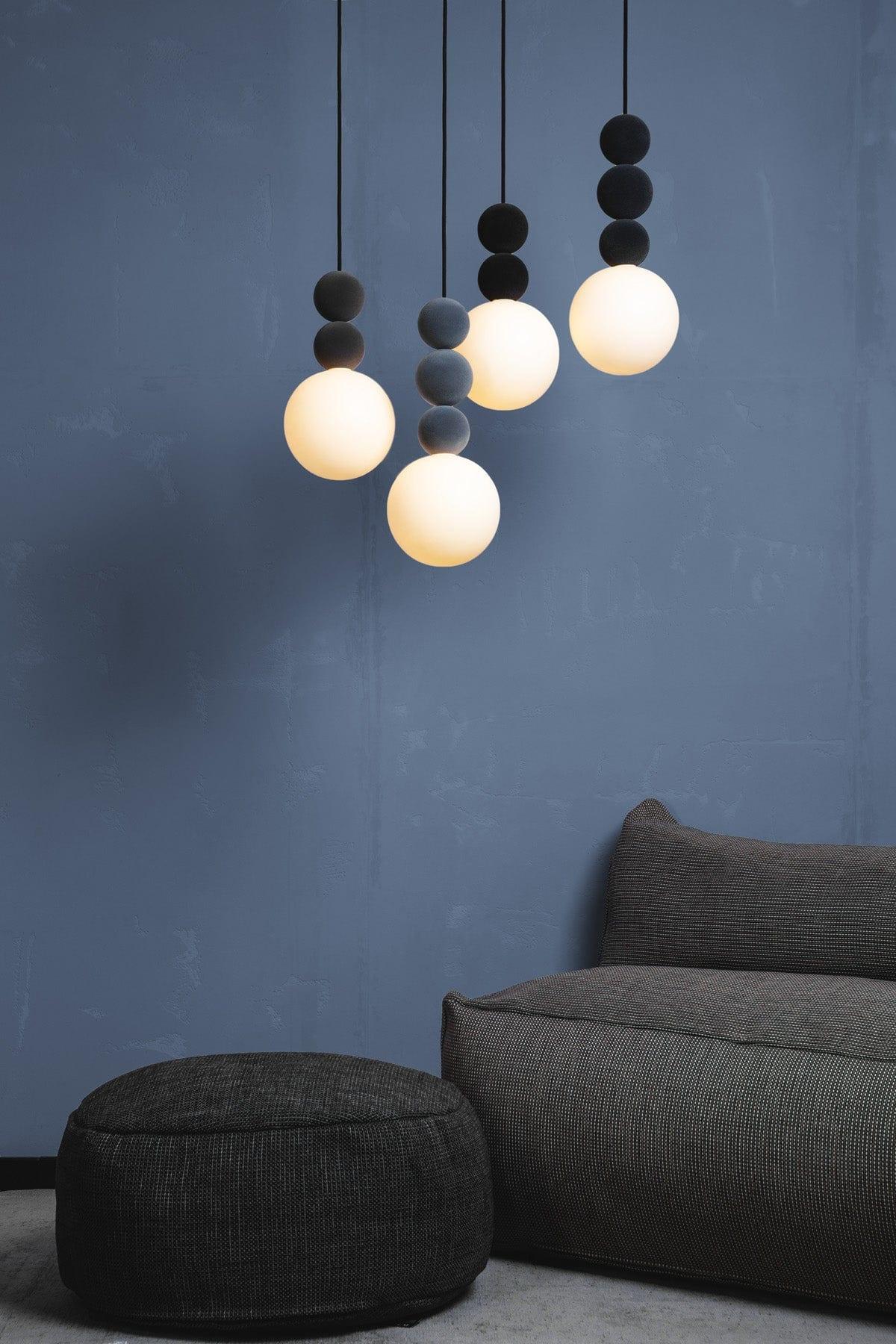 Lampa wisząca BOLA BOLA VELVET antracytowa Loftlight    Eye on Design