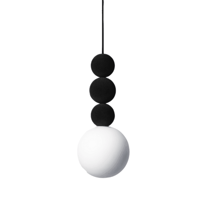 Lampa wisząca BOLA BOLA VELVET czarna Loftlight    Eye on Design