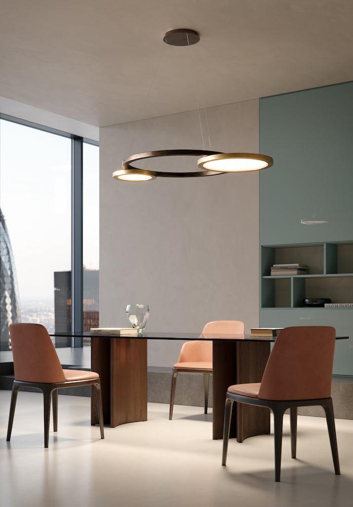 Lampa wisząca ECLISSE brązowy Contardi    Eye on Design