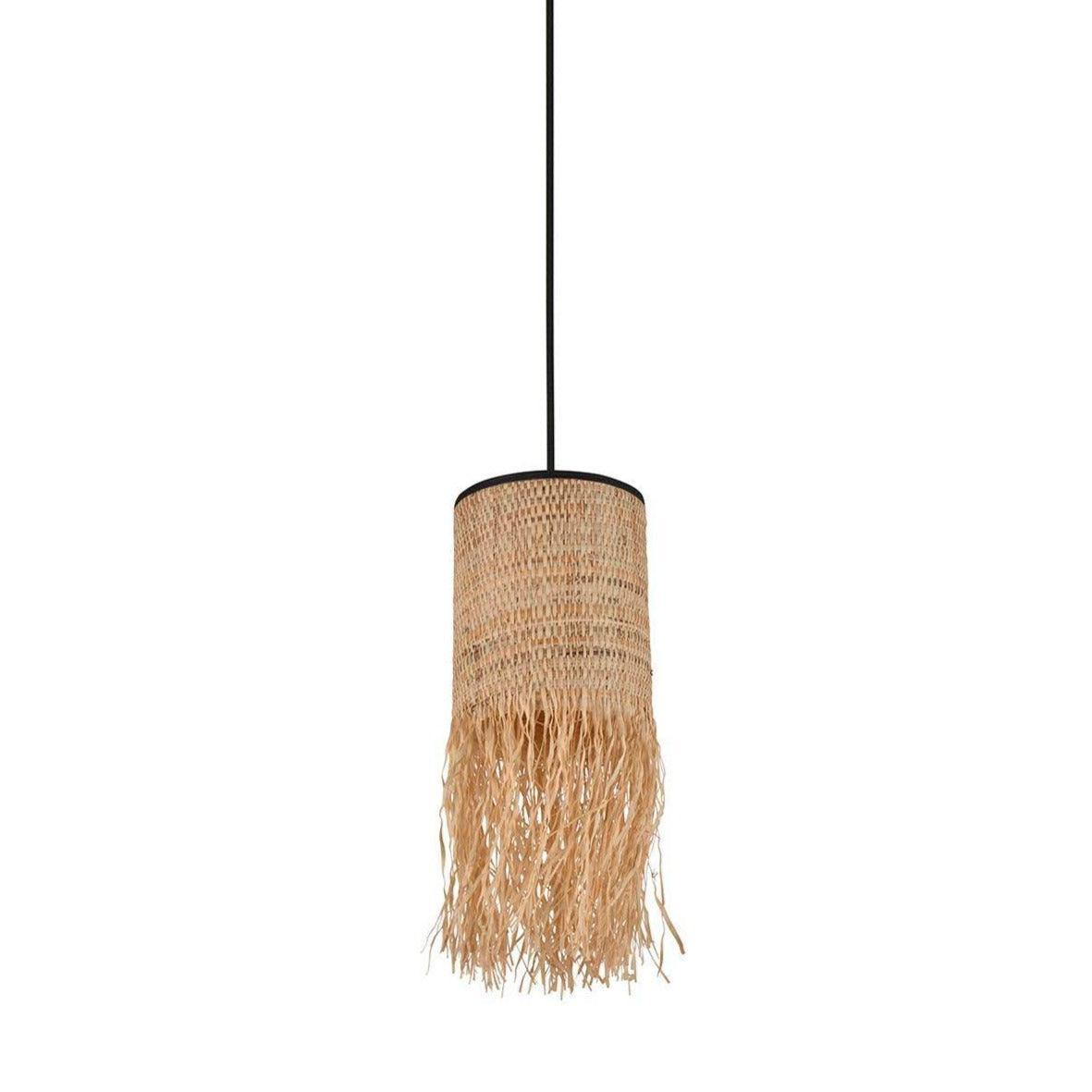 Lampa wisząca FORMENTERA 1L bananowiec i rafia Market Set 13 cm   Eye on Design