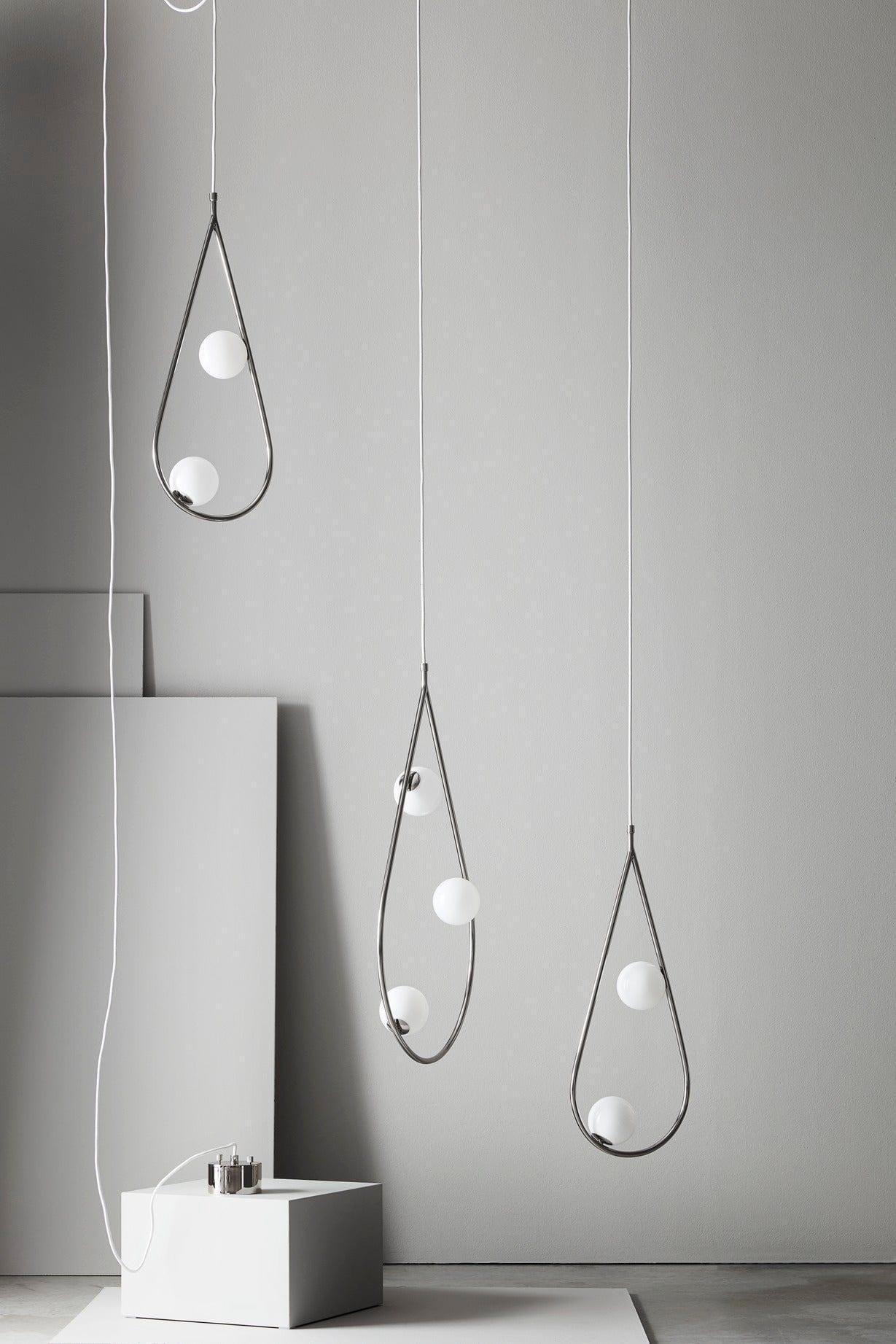 Lampa wisząca PEARLS GRAND nikiel Pholc    Eye on Design