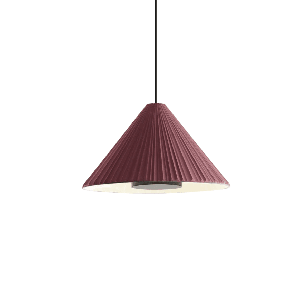 Lampa wisząca PU-ERH burgundowy z białym wykończeniem Marset    Eye on Design